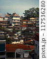 Downtown skyline filled with towering buildings 117536280