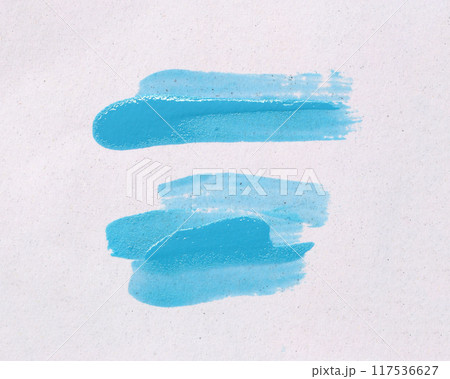 Light blue brush isolated on white art paper background. 117536627
