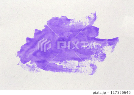 light purple watercolor user paintbrush with hand draw isolated on white art paper background. 117536646