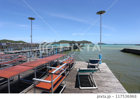 View of the homestay on the coast of Samae San Bay. View of the homestay on the coast of Samae San Bay. 117536968