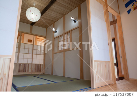 日本らしい美しい和室 117537007