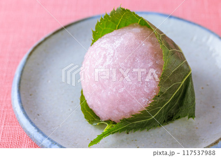 和菓子 桜餅 和菓子 桜餅 117537988