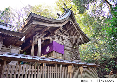 高千穂神社本殿の彫像 117538225