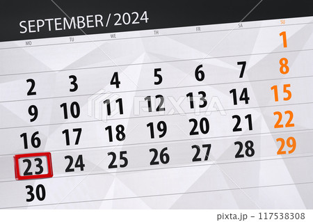 Calendar 2024, deadline, day, month, page, organizer, date, September, monday, number 23 117538308