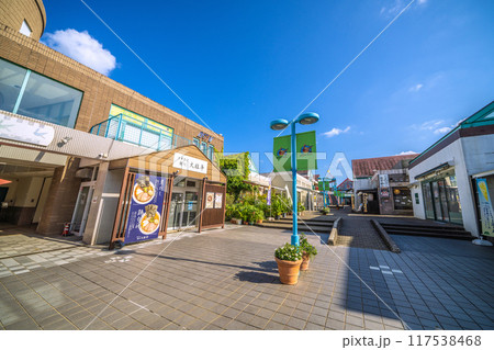 日本の千葉都市景観 千葉県千葉市緑区の土気駅前のショッピングモーなどを望む 日本の千葉都市景観 千葉県千葉市緑区の土気駅前のショッピングモーなどを望む 117538468