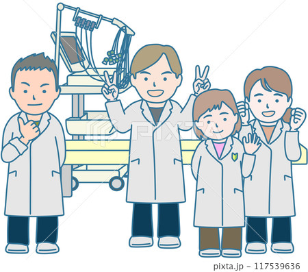 臨床検査室のスタッフ 117539636