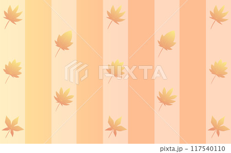 紅葉のストライプ柄の背景素材 117540110