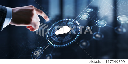 Cloud Computing Concept. Business click icon 117540209