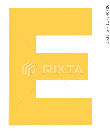 シンプルなアルファベットDのイラスト素材 117540786