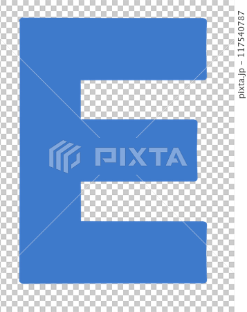 シンプルなアルファベットDのイラスト素材 117540787