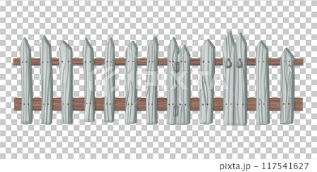 The old wooden garden fence is blue. Protection of fields, vegetable gardens, orchards. Autumn festivals, holidays in rustic style. Farm work, harvesting fields, crops. Isolated digital illustrations The old wooden garden fence is blue. Protection of fields, vegetable gardens, orchards. Autumn festivals, holidays in rustic style. Farm work, harvesting fields, crops. Isolated digital illustrations 117541627