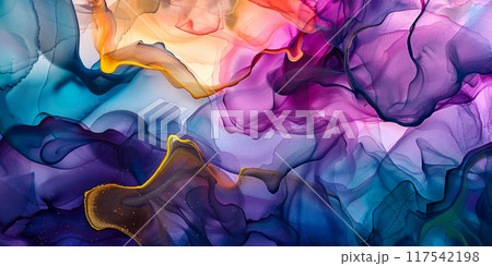 Fluid art in pastel tones 117542198