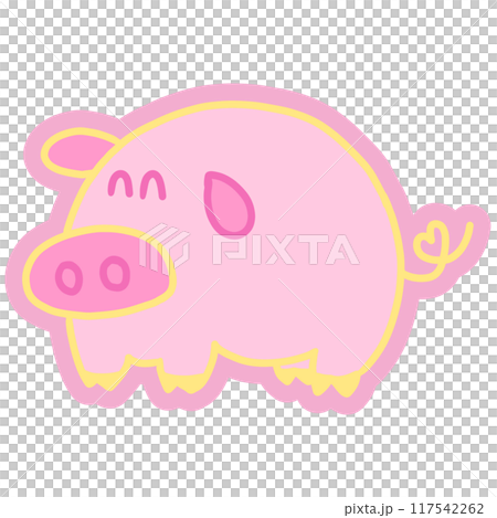 Hand drawn pink pig for animal, farm, zoo, souvenir shop, cartoon character, comic, mascot, pet, vet, cute patches, shirt print, plush toy, kid doll, brooch, countryside, rural area, standee, sticker Hand drawn pink pig for animal, farm, zoo, souvenir shop, cartoon character, comic, mascot, pet, vet, cute patches, shirt print, plush toy, kid doll, brooch, countryside, rural area, standee, sticker 117542262