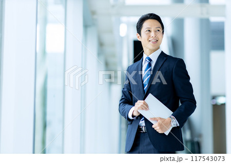 さわやかなビジネスマンイメージ さわやかなビジネスマンイメージ 117543073