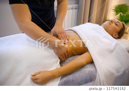 Therapeutic Abdominal Massage Session Therapeutic Abdominal Massage Session 117543182
