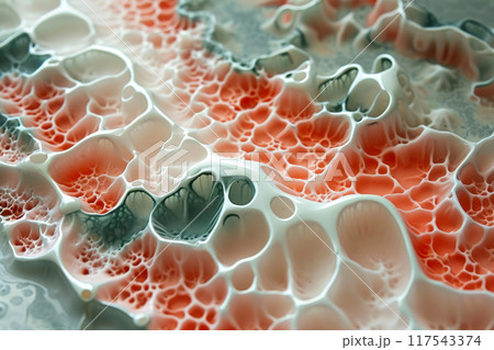 Capillary Ballet: Exploring Capillary Effect in Mint Green and Pink Petals 117543374