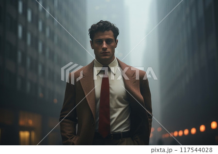 Retro Fashion in Midtown Manhattan 117544028