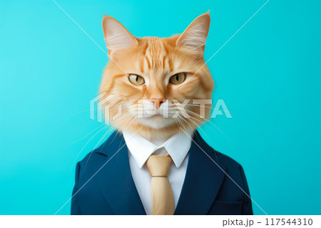 Purr-fectly Suited: Cat CEO Vibes 117544310
