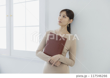 ファイルを持つビジネスウーマン　　 117546266