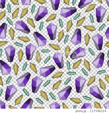 Mystery and alchemy seamless pattern 117546314