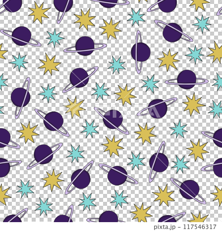 Mystery and alchemy seamless pattern 117546317