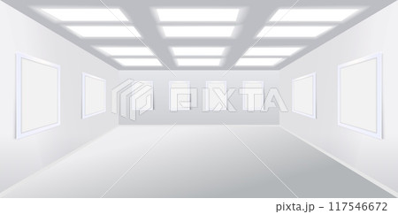 Interior of art gallery for exhibition in museum realistic mockup Interior of art gallery for exhibition in museum realistic mockup 117546672