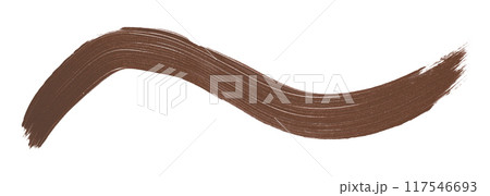Shiny brown brush strokes isolated on white background. Shiny brown brush strokes isolated on white background. 117546693