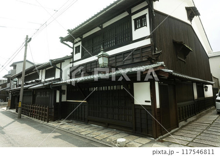 京町屋、京都の古い一軒屋、日本の和風建築、京都の木造建築 京町屋、京都の古い一軒屋、日本の和風建築、京都の木造建築 117546811