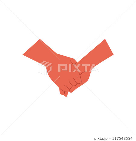 Handshake, couple hold hands greetings or support, partnership afro human arm gesture vector icon, love, friendship sign Handshake, couple hold hands greetings or support, partnership afro human arm gesture vector icon, love, friendship sign 117548554