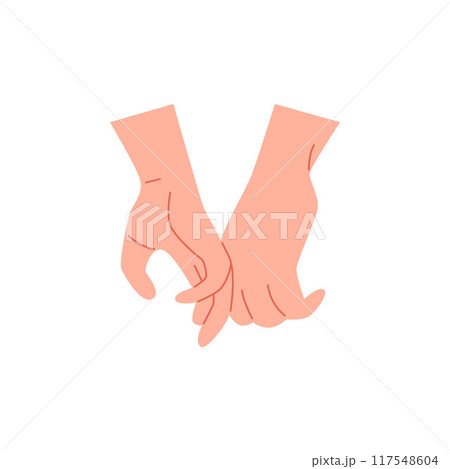 Cute hand of couple touch each other, romantic human arm gesture vector icon, sympathy, love and friendship concept Cute hand of couple touch each other, romantic human arm gesture vector icon, sympathy, love and friendship concept 117548604