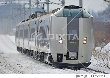 千歳線　恵庭ー北広島　JR北海道　789系1000番台　HL-1006編成（札幌）　スーパーカムイ 117549418