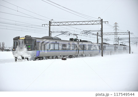 函館本線 岩見沢ー峰延 JR北海道 785系 NE-501編成(札幌) スーパーカムイ 函館本線 岩見沢ー峰延 JR北海道 785系 NE-501編成(札幌) スーパーカムイ 117549544