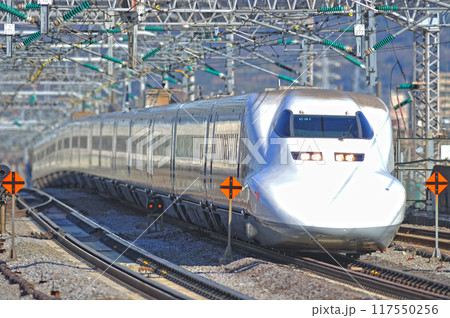 東海道新幹線　小田原　JR東海　700系　C31編成（大阪）　のぞみ　ひかり　こだま 117550256