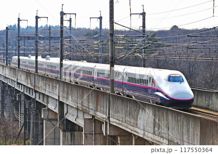 東北新幹線 那須塩原ー新白河 JR東日本 E2系 J4編成(仙台) はやて やまびこ はやぶさ 東北新幹線 那須塩原ー新白河 JR東日本 E2系 J4編成(仙台) はやて やまびこ はやぶさ 117550364