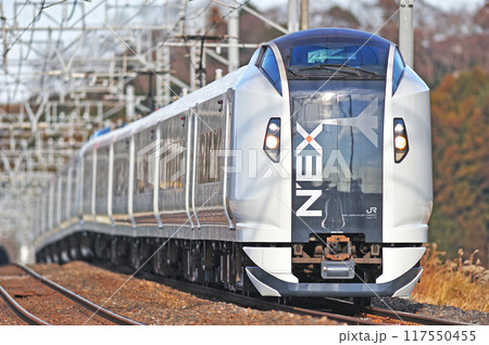 総武本線　佐倉ー物井　JR東日本　E259系　Ne016編成（鎌倉）　成田エクスプレス　NEX 117550455