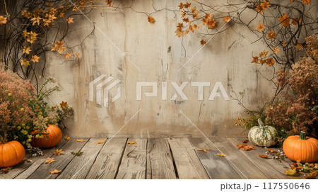Autumn beige background 117550646