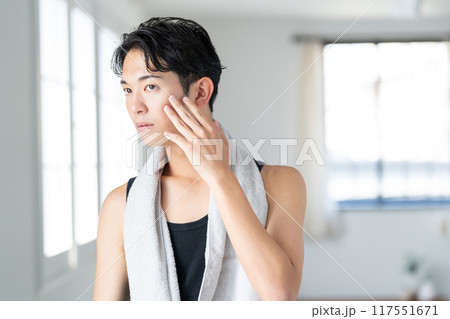 美容 若い男性 ビューティーイメージ 美容 若い男性 ビューティーイメージ 117551671