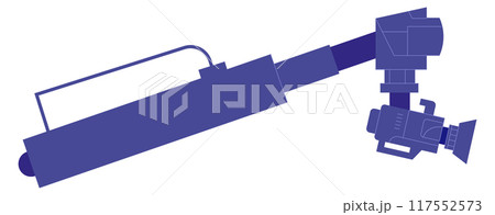 Movie camera crane color icon. Video production 117552573