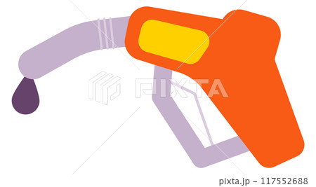 Gas station fuel pump gun color icon 117552688