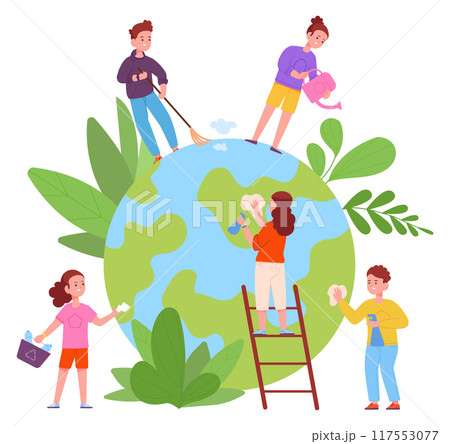 People care about planet Earth. Protecting eco environment 117553077