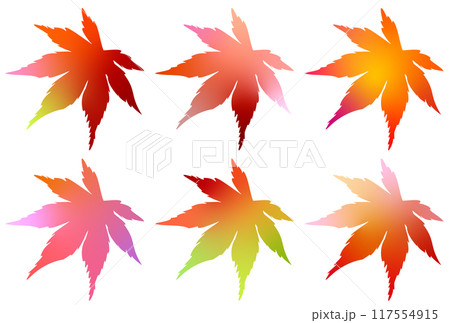 紅葉　もみじ　葉　アイコン	 117554915