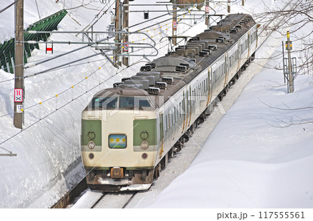 信越本線　二本木ー関山　JR東日本　189系　N102編成（長野）　妙高 117555561