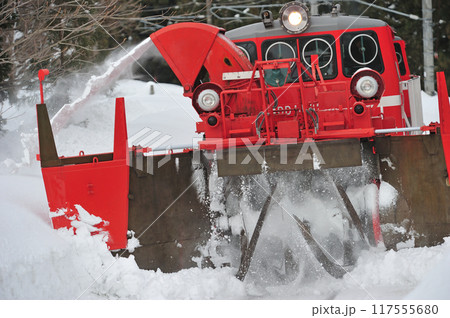 信越本線　関山ー妙高高原　JR東日本　DD14-327+DD14-332（長岡）　特殊排雪列車　特雪 117555680