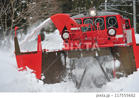 信越本線　関山ー妙高高原　JR東日本　DD14-327+DD14-332（長岡）　特殊排雪列車　特雪 117555682