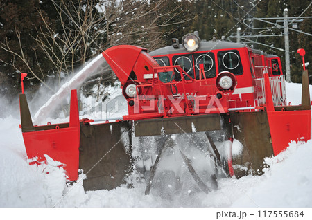信越本線　関山ー妙高高原　JR東日本　DD14-327+DD14-332（長岡）　特殊排雪列車　特雪 117555684