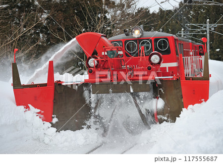 信越本線　関山ー妙高高原　JR東日本　DD14-327+DD14-332（長岡）　特殊排雪列車　特雪 117555687