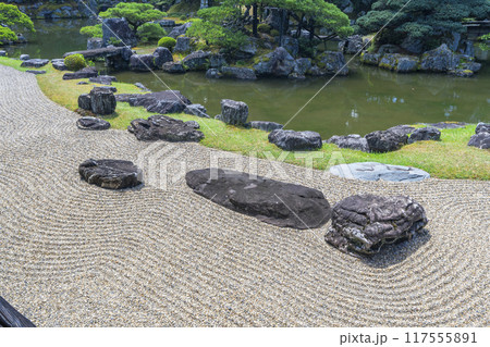 醍醐寺三宝院 美しい三宝院庭園 賀茂の三石 醍醐寺三宝院 美しい三宝院庭園 賀茂の三石 117555891