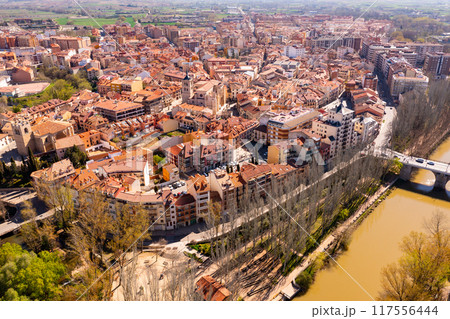 Aerial view of Spanish city of Aranda de Duero Aerial view of Spanish city of Aranda de Duero 117556444