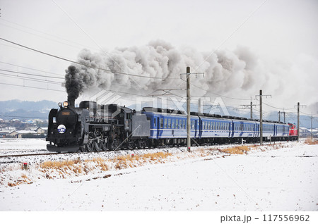 信越本線　安中ー磯部　JR東日本　C61-20+12+DD51-842（高崎）　SL碓氷 117556962