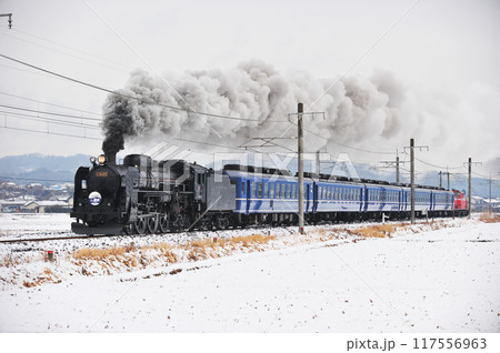 信越本線　安中ー磯部　JR東日本　C61-20+12+DD51-842（高崎）　SL碓氷 117556963